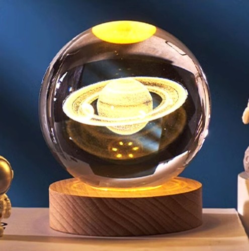 Sfera vetro comodino luce - sfera,