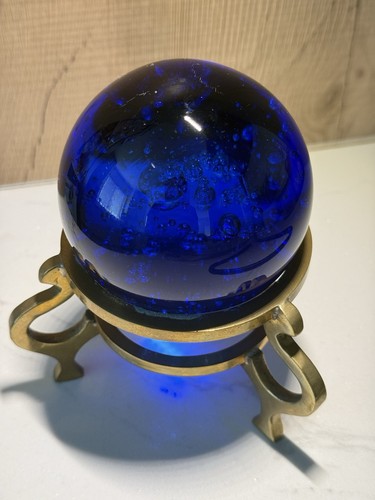 Palla vetro cristallo - palla, blu