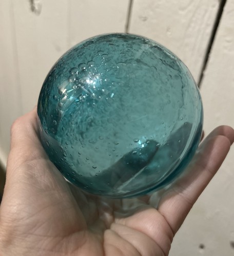Sfera vetro blu soffiato - soffiato, a
