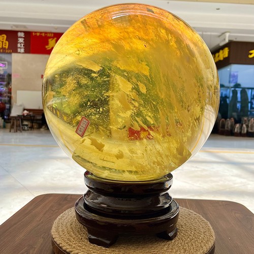 Sfera vetro giallo - sfera,