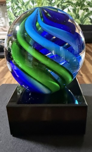 Sfera vorticosa blu verde - sfera,