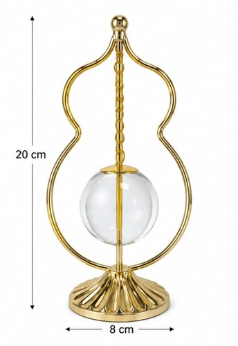 Sfera cristallo metallo - , oro