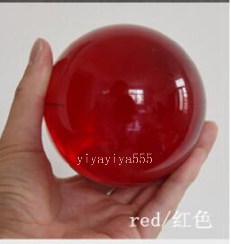 Sfera cristallo vetro rosso - di,