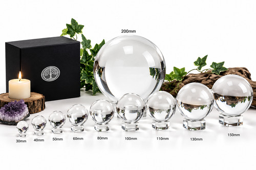 Clear crystal ball - ball, glass