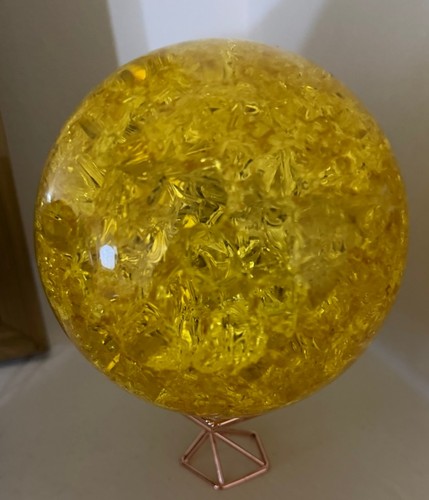 Sfera vetro giallo - sfera,