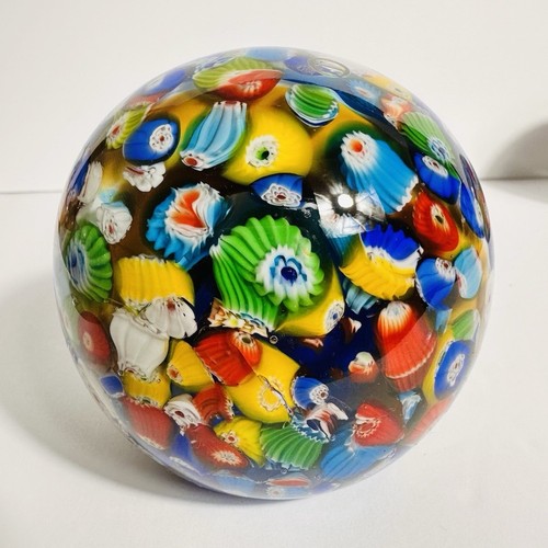 Fermacarte vetro millefiori - in,