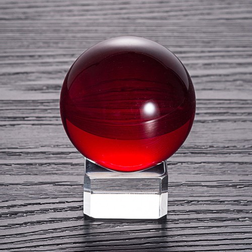 Sfera cristallo rosso mm - rosso,