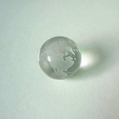 Sfera globo vetro trasparente